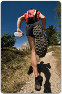 Running uphill or over training without conditions can lead to shin splints.