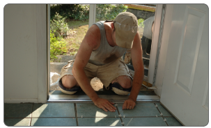 Kneeling during work everyday, like tiling or scrubbing floors, puts excess pressure on the knee tendons and bursa which can cause repetitive stress injuries.